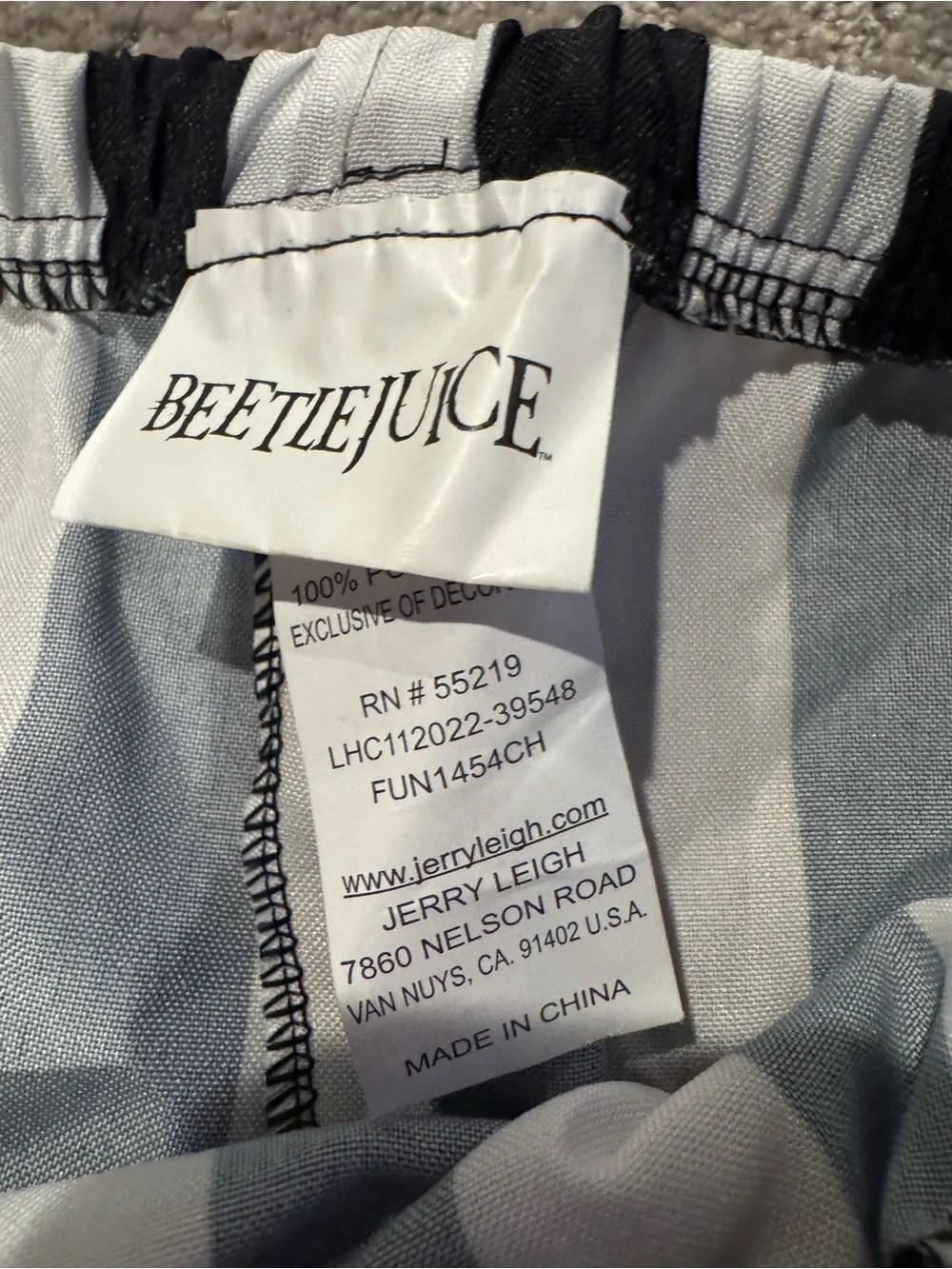 Black & White Striped beetlejuice kids Halloween Blazer Jacket